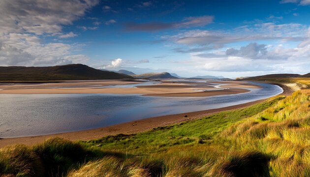 River Brora Estuary In The Highlands