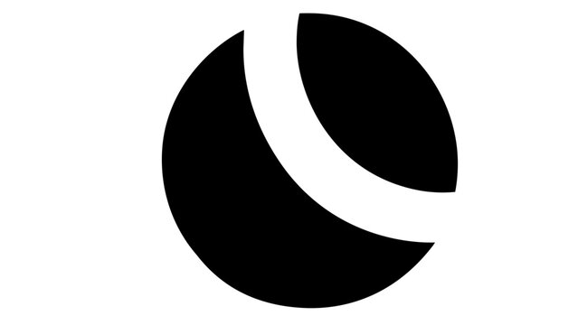 Clean flat vector line icon of a billiard ball, ideal for pool hall branding, sports apps, game menus, and leisure event graphics.