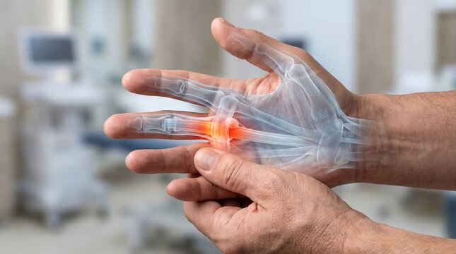 Trigger Finger With Flexor Tendon Inflammation Anatomy