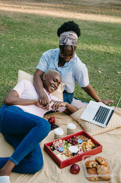 Friends at picnic 
