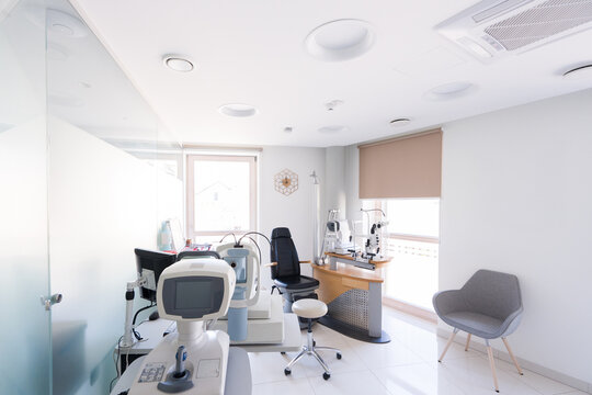 Ophthalmology Clinic With Modern Equipment 