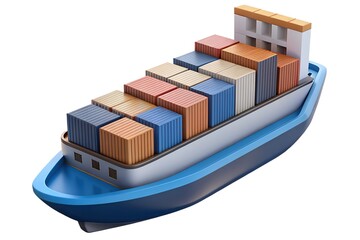 Fototapeta premium container cargo freight containers