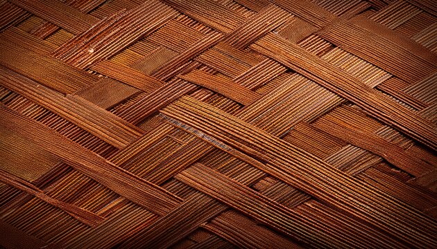 rattan texture background brown