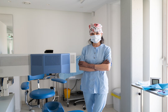 Ophthalmologist Portrait in Medical Office 