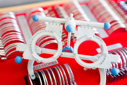 Trial Ophthalmology Lenses And Frame