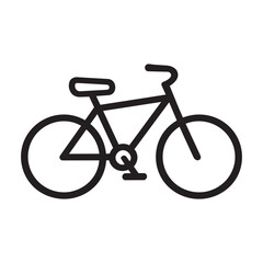 Fototapeta premium Simple bicycle icon vector illustration