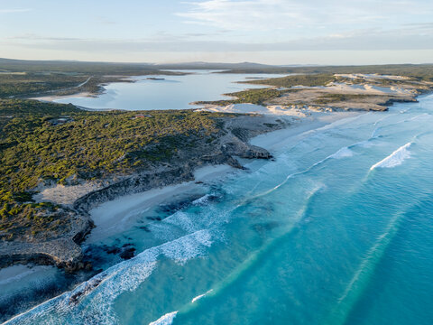 Sleaford Bay and Sleaford Mere. South Australia.