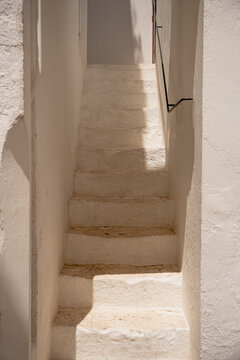 Minimal white stares with natural sunlight.