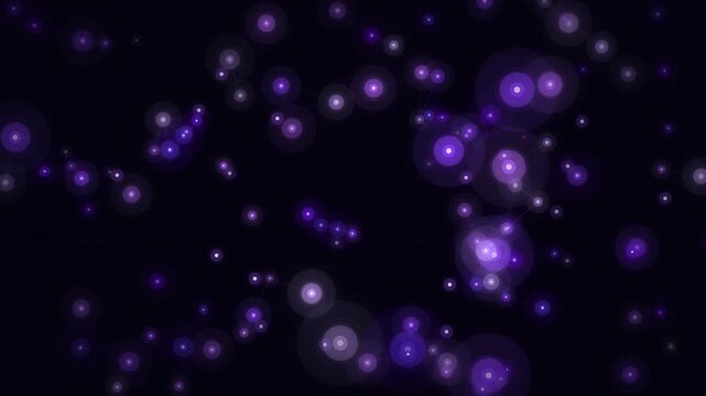 Midnight Purple Node Network Animation - Dark Violet Connected Mesh 4K Seamless Loop