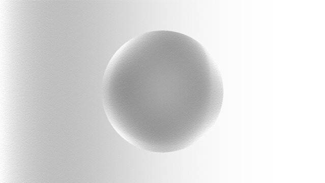Neon futuristic 3d sphere of blue and purple glowing digital waves and particles white egg on white background
