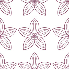 Fototapeta premium orchid seamless pattern vector