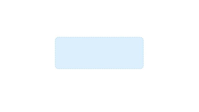 HUD elements rectangle frame lines callout animation for text on black background. Minimalist rectangular box and pointer design