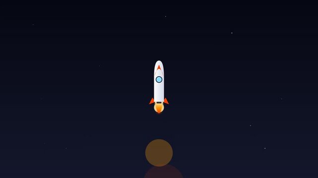 space exploration rocket launch galaxy stars scientific background