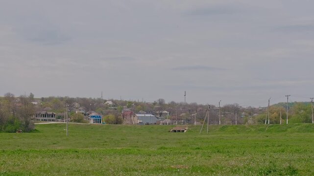 spring nature on the banks of the Dniester