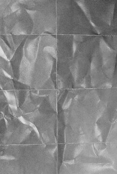 Crumpled Matte Photo Paper Overlay with Light and Shadow Texture