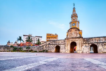 Iconic Clock Tower Entrance to Cartagena De Indias Walled City © romanslavik.com