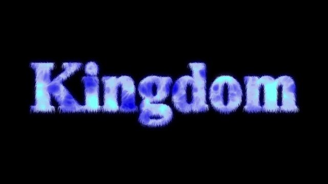  Kingdom - Shiny looping country name text animation 4k video