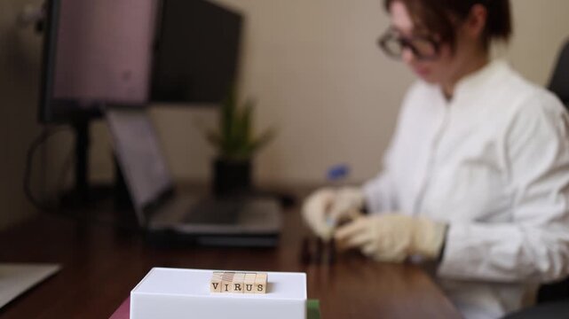 Laboratory researcher prepares blood samples to evaluate infection biomarkers supporting early virus detection and more accurate clinical decision making
