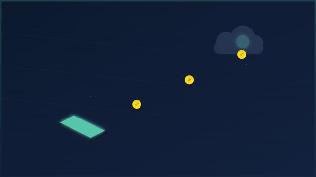 sleek isometric money transfer digital wallet visual