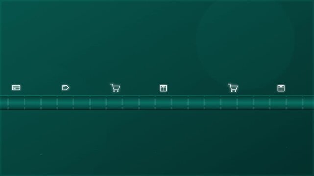 sleek e commerce shopping cart flow vector background