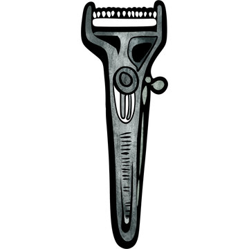 Professional Hair Trimmer Tool Illustration