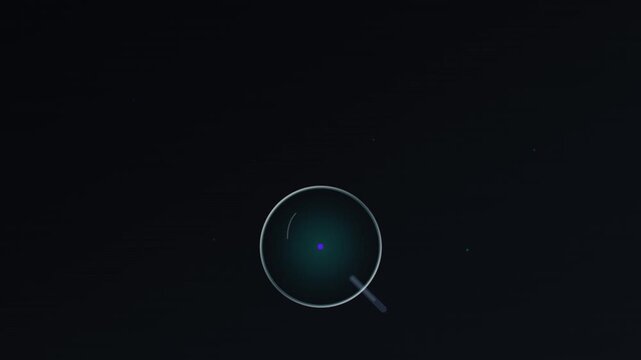 sleek data analysis magnifying glass vector animation