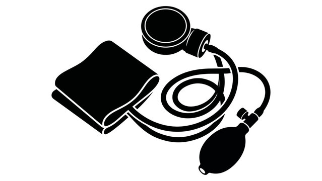 Blood pressure monitor icon, simple style