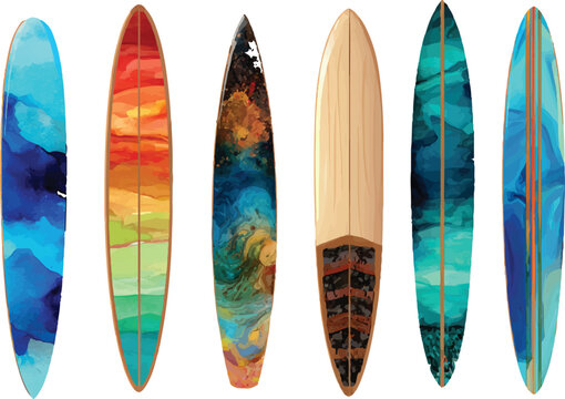 surf board vector illustration