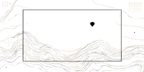 Topographic map background with contour lines and a location pin marker topography location navigation cartography elevation landscape geography abstract background exploration destination © MD OSMAN
