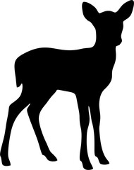 Fototapeta premium Fawn Silhouette.eps