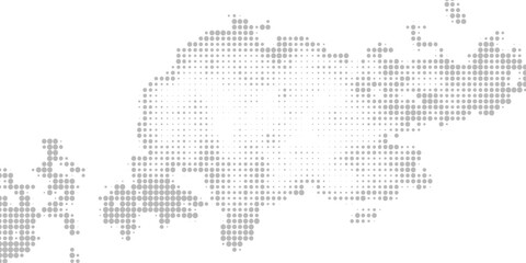Obraz premium Black-white gradient halftone dots background. Pop art in vector illustration for your creative design