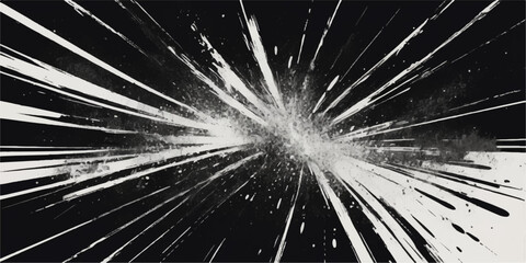 Radiant explosion of light and starburst in dark space with glowing fireworks abstract energy background blue and black cosmic celebration pattern wallpaper © OK NO PROBLEM