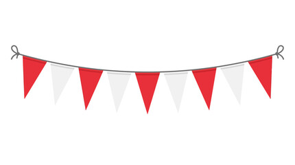 Obraz premium Indonesian Independence day celebration flags