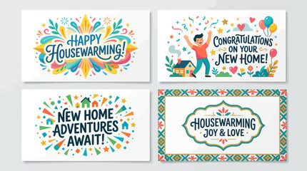 Celebration greeting cards new home design © Gulung
