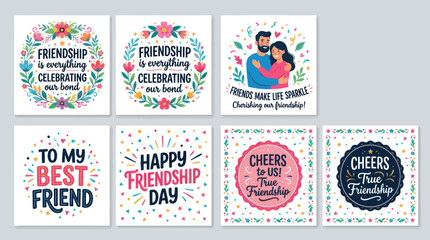 Friendship celebration greetings and graphics © Corneto