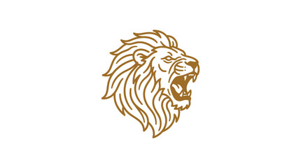 An illustration of a roaring lion's head in profile, with a microphone element designed into mane © creative vita