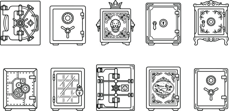 Various safe lock box designs