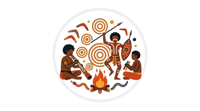 Indigenous Australian Culture Circle: Music, Dance, Fire, Boomerangs, Dot Art