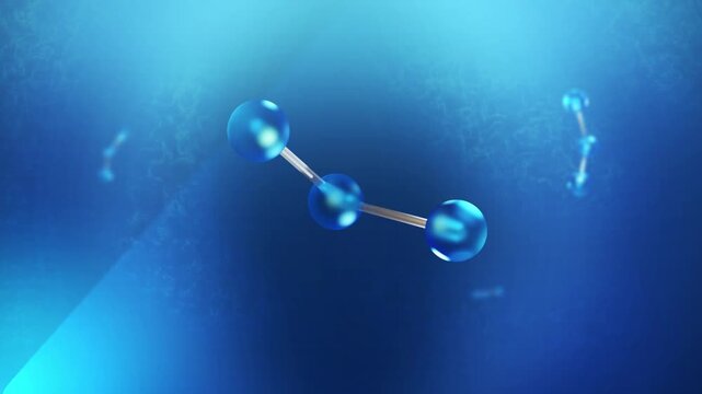 Cinematic Ground Level Ozone Chemical Molecules