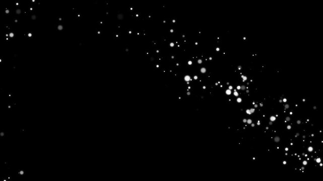 White sparkling particles moving in a circular formation, particle sparkle light magic circle, particle sparkle light magic circle