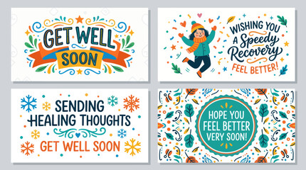 Get well soon wishes greetings © Corvus