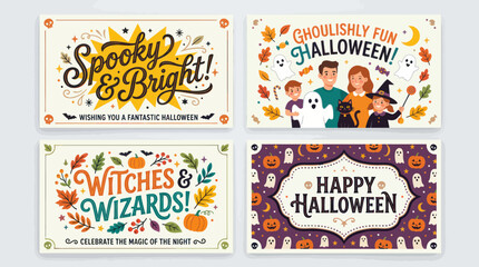 Halloween holiday greeting card designs © Cracker