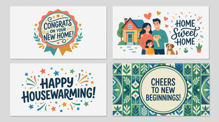 Obraz premium Home ownership and new beginnings celebration