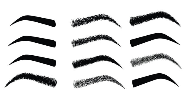 various eyebrow shapes and styles for makeup and design  different eyebrow shapes and styles
