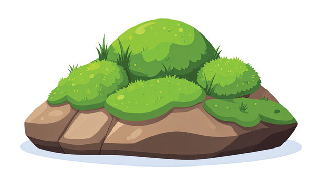 Moss Growing on Rocky Surface.