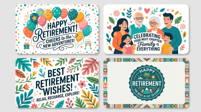 Happy retirement celebration cards