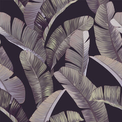 Tropical pattern. Paradise plants and flowers. Hawaiian pattern. Exotic, tropics © Alaska_artworks
