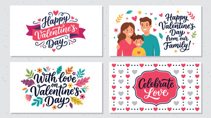 Valentines day cards and greetings © Farelious
