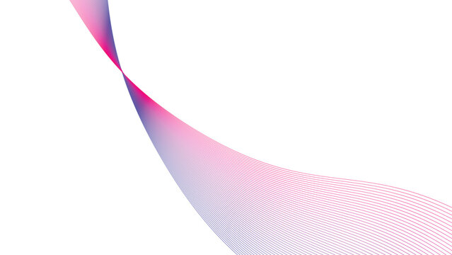 Minimal Abstract Ribbon Wave Background Vector Illustration Modern Gradient Flow Curve Design