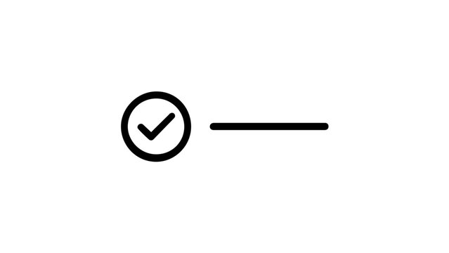This clean flat vector line icon shows a radio button selection control, useful for surveys, preference screens, checkout forms, and UI kits.